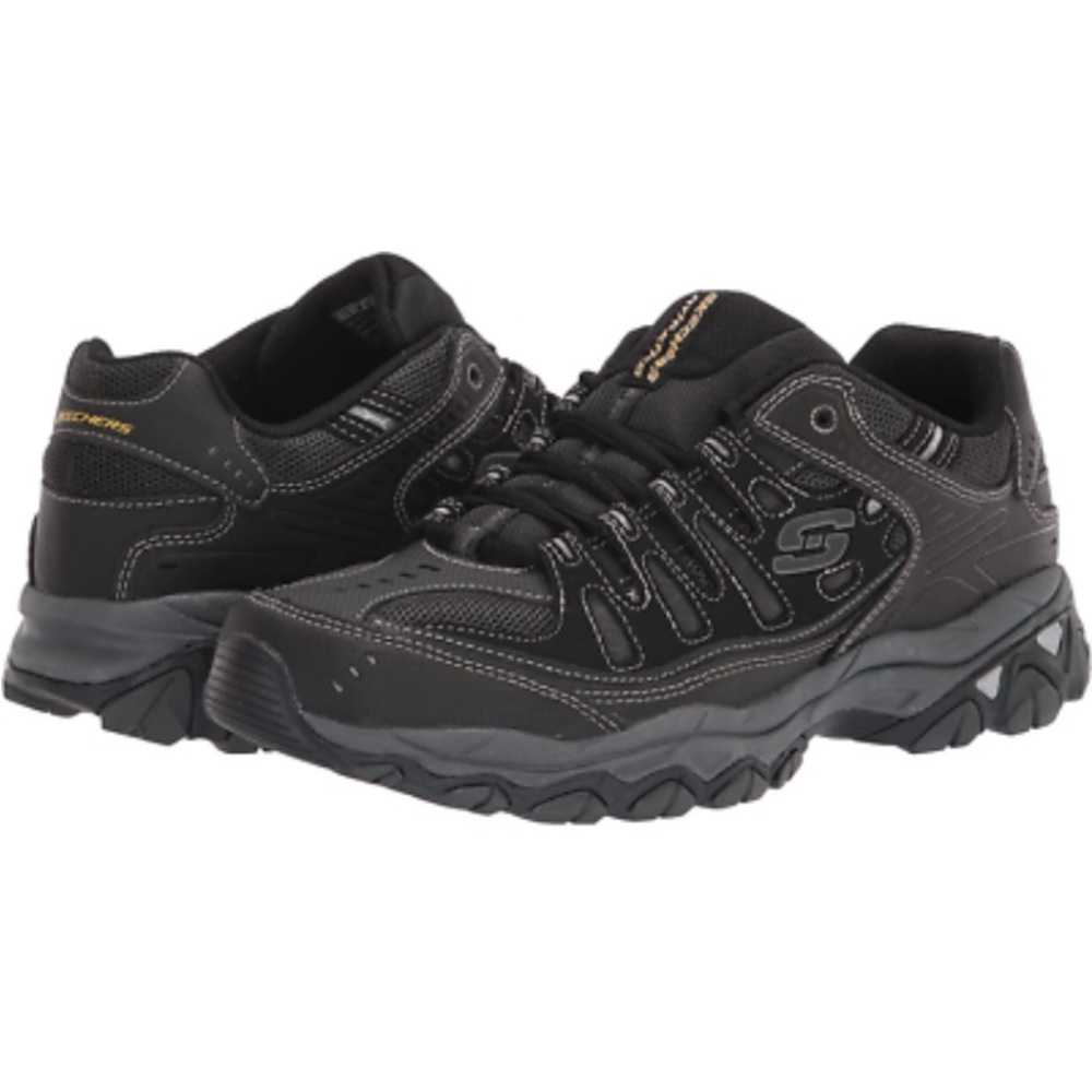 Skechers Men’s After-burn Memory-Foam Lace-up Sneaker